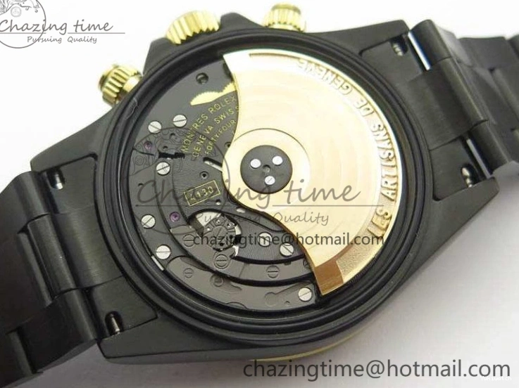 Bracelet Kravitz Daytona Black YG Best Maker On DLC DLC BP Dial Strap) A4130 Edition (Free Leather 0121